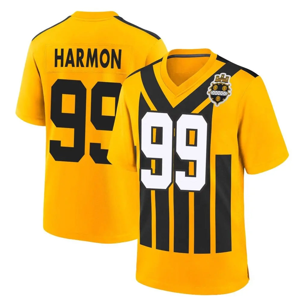 P.Steelers #99 Derrick Harmon Player Gold Limited 1933 Throwback Home Game Odoa Stitched Jerseys