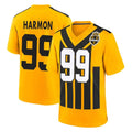 P.Steelers #99 Derrick Harmon Player Gold Limited 1933 Throwback Home Game Odoa Stitched Jerseys