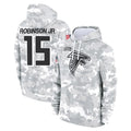A.Falcons #15 Brian Robinson Player Camo Arctic Salute to Service Hoodies Limited Odoa Stitched Jerseys