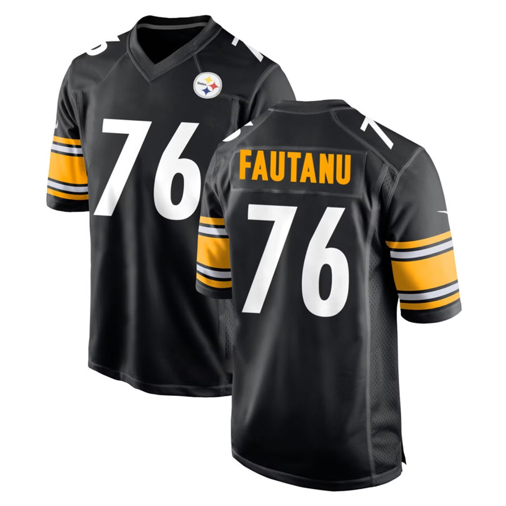 P.Steelers #76 Troy Fautanu Player Black Home Game Odoa Stitched Jerseys
