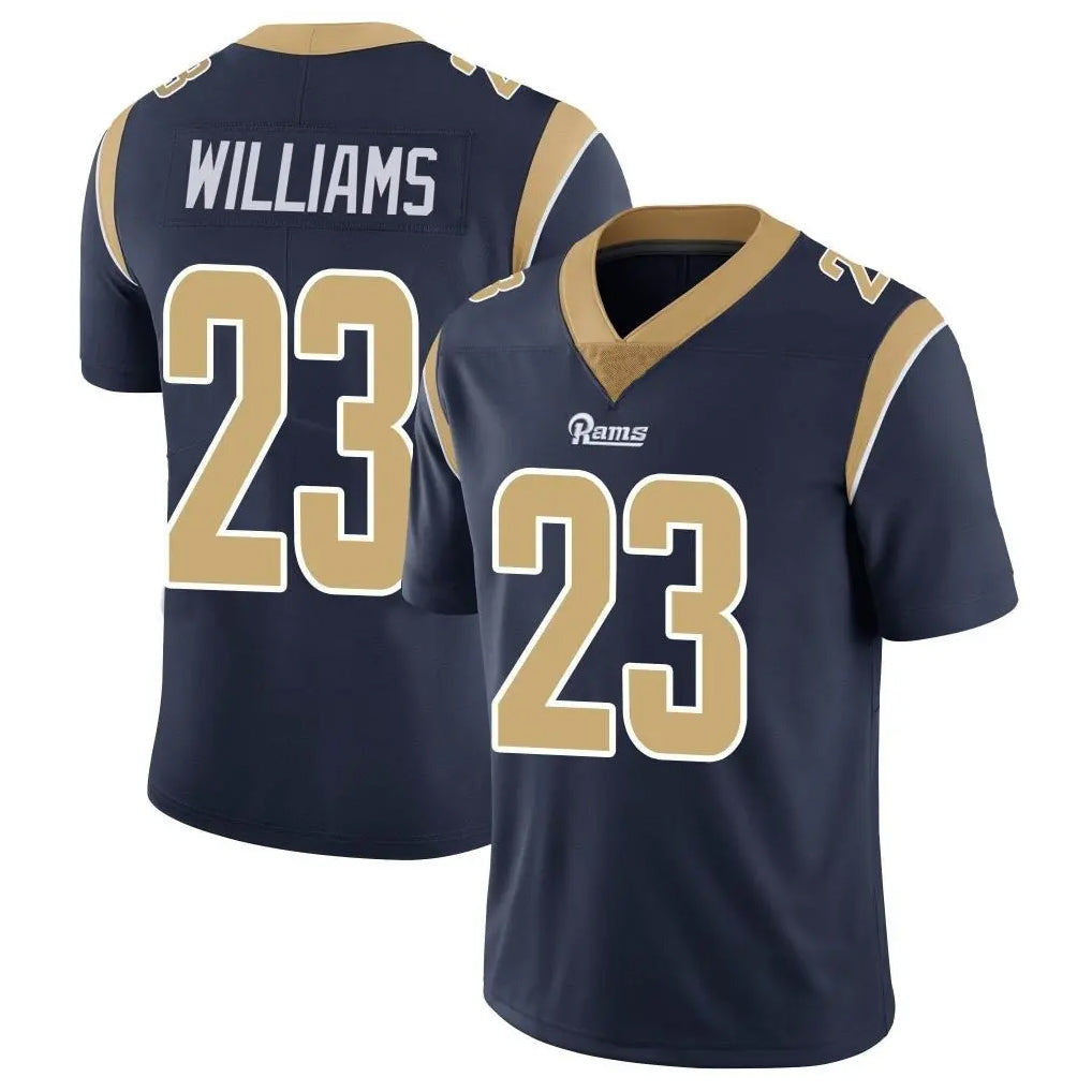 LA.Rams #23 Kyren Williams Player Navy Limited Vapor Untouchable Home Game Odoa Stitched Jerseys