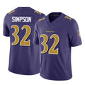 B.Ravens #32 Trenton Simpson Player Purple Vapor F.U.S.E. Limited Odoa Stitched Jerseys