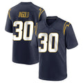 LA.Chargers #30 Alec Ingold Player Navy Home Game Odoa Stitched Jerseys