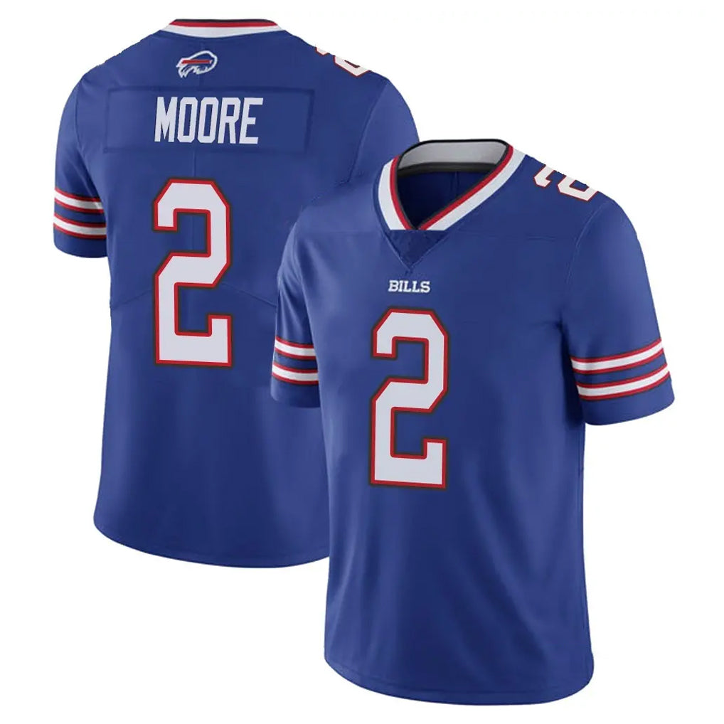 B.Bills #2 DJ Moore Player Royal Vapor Untouchable Limited Odoa Stitched Jerseys