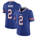 B.Bills #2 DJ Moore Player Royal Vapor Untouchable Limited Odoa Stitched Jerseys