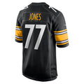 Odoa P.Steelers #77 Broderick Jones Black Game Jersey