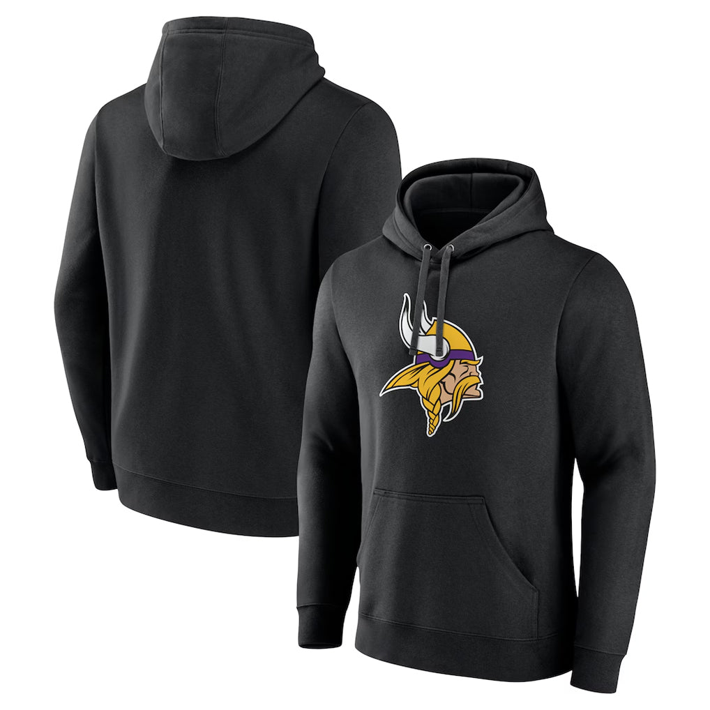 M.Vikings ## Vikings Blank Player Black LOGO Pullover Hoodies Limited Game Odoa Stitched Jerseys
