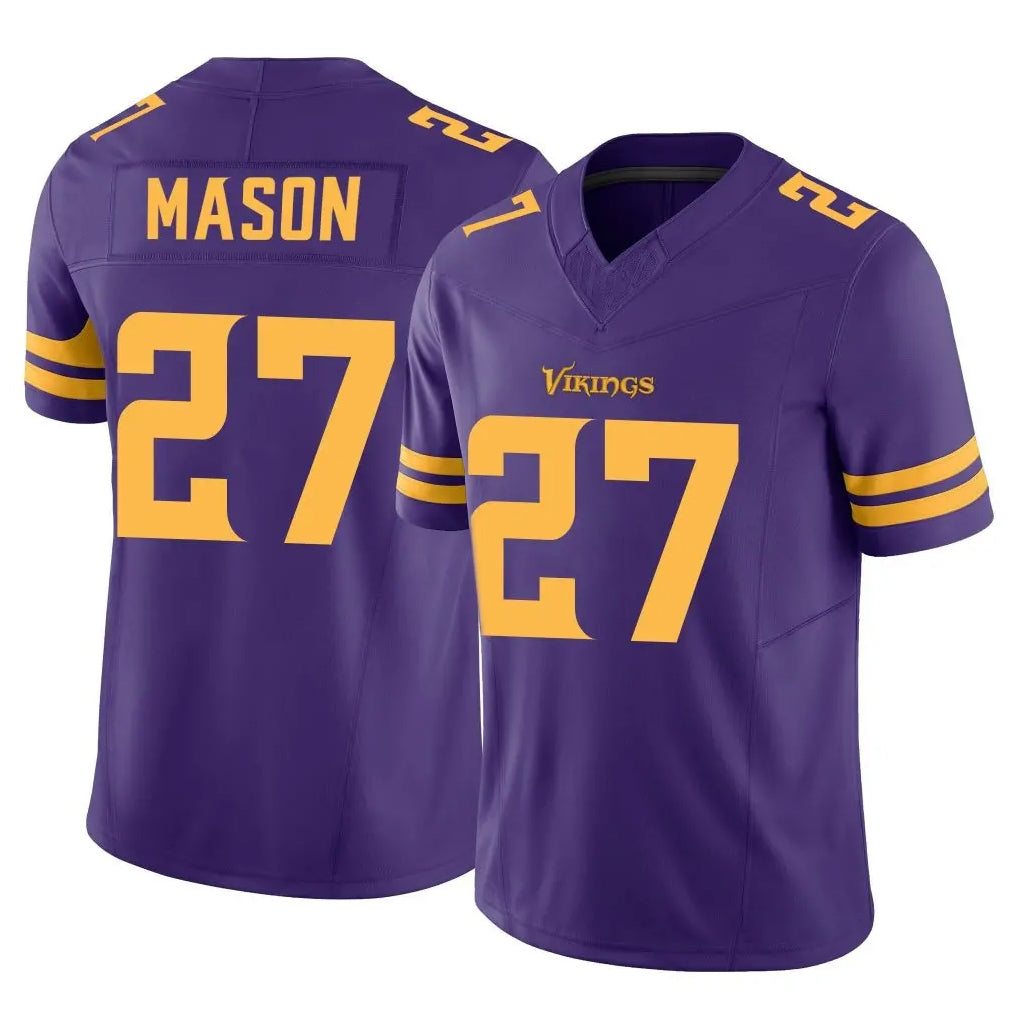 M.Vikings #27 Jordan Mason Player Purple Limited Alternate Vapor F.U.S.E. Home Game Odoa Stitched Jerseys