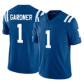 IN.Colts #1 Sauce Gardner Player Royal Limited Vapor F.U.S.E. Home Game Odoa Stitched Jerseys