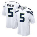 S.Seahawks #5 Jason Myers Player White Home Game Odoa Stitched Jerseys