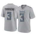 T.Titans #3 Tommy Townsend Player Gray Atmosphere Fashion Home Game Odoa Stitched Jerseys