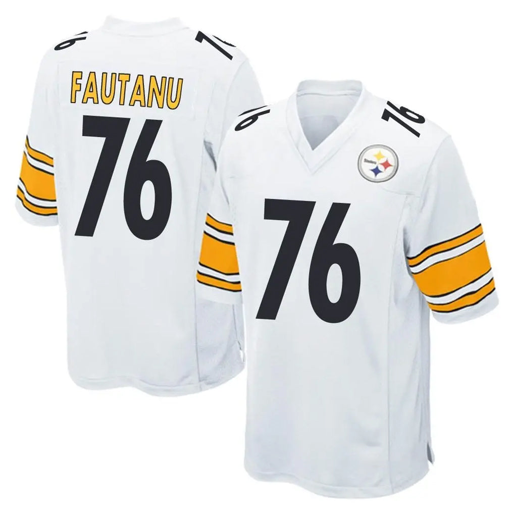 P.Steelers #76 Troy Fautanu Player White Home Game Odoa Stitched Jerseys