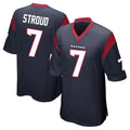 H.Texans #7 CJ Stroud Player Navy Home Game Odoa Stitched Jerseys