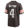 Odoa C.Browns #4 Deshaun Watson Brown Game Jersey