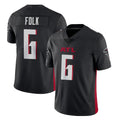 A.Falcons #6 Nick Folk Player Black Vapor Untouchable Limited Home Game Odoa Stitched Jerseys
