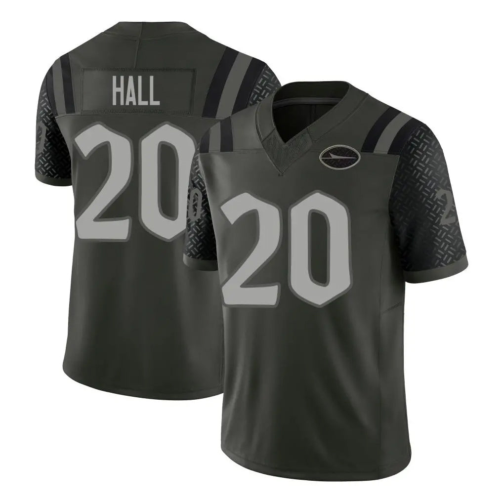 NY.Jets #20 Breece Hall Player Green Limited 2025 Rivalries Collection Home Game Odoa Stitched Jerseys
