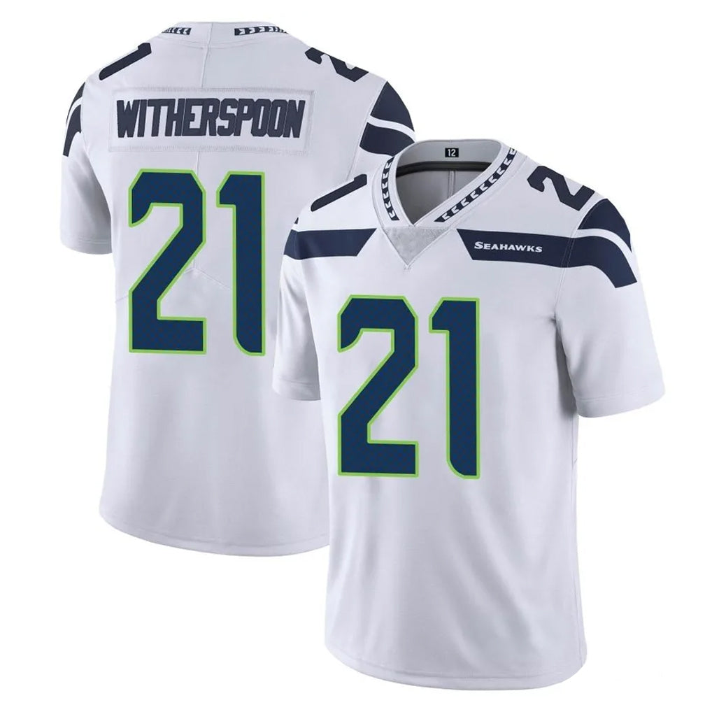 S.Seahawks #21 Devon Witherspoon Player White Limited Vapor Untouchable Home Game Odoa Stitched Jerseys