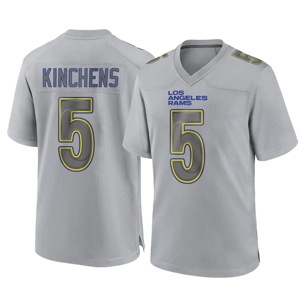 LA.Rams #5 Kamren Kinchens Player Gray Atmosphere Fashion Home Game Odoa Stitched Jerseys