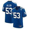 IN.Colts #53 CJ Allen Player Royal Alternate Indiana Nights Home Game Odoa Stitched Jerseys