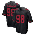 SF.49ers #98 Mykel Williams Player Black Alternate Home Game Odoa Stitched Jerseys