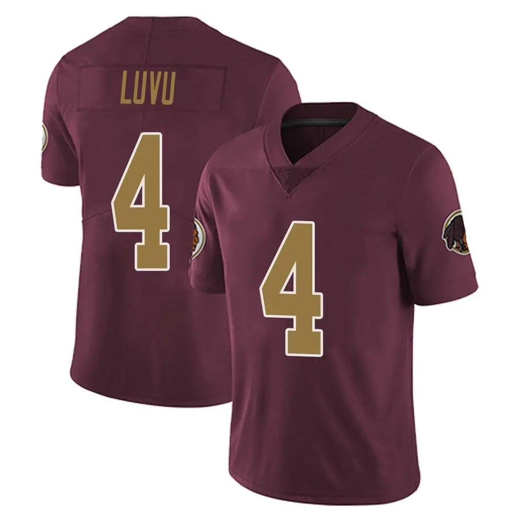 W.Commanders #4 Frankie Luvu Player Burgundy Alternate Vapor Untouchable Home Game Odoa Stitched Jerseys