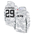 NY.Jets #29 Minkah Fitzpatrick Player Arctic Camo Salute to Service Pullover Hoodies Limited Game Odoa Stitched Jerseys