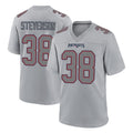 NE.Patriots #38 Rhamondre Stevenson Player Gray Fashion Limited Home Game Odoa Stitched Jerseys
