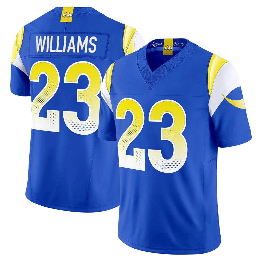 LA.Rams #23 Kyren Williams Player Royal Rivalries Vapor Limited Home Game Odoa Stitched Jerseys