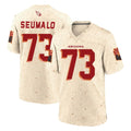 A.Cardinals #73 Isaac Seumalo Player Cream Rivalries Collection Game Odoa Stitched Jerseys