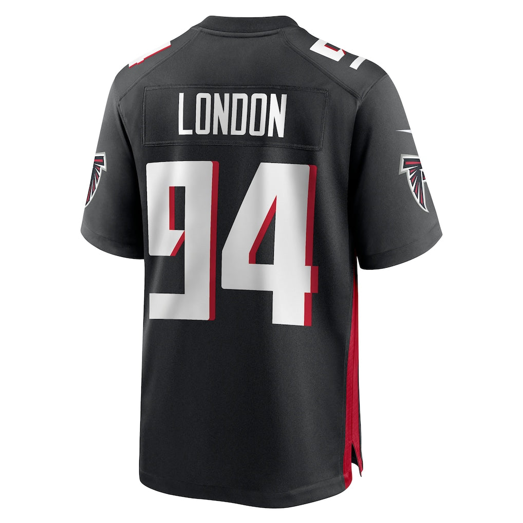 Odoa A.Falcons #94 LaCale London Black Team Game Jersey