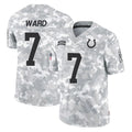 IN.Colts #7 Charvarius Ward Sr. Player Arctic Camo Salute To Service Limited Game Odoa Stitched Jerseys