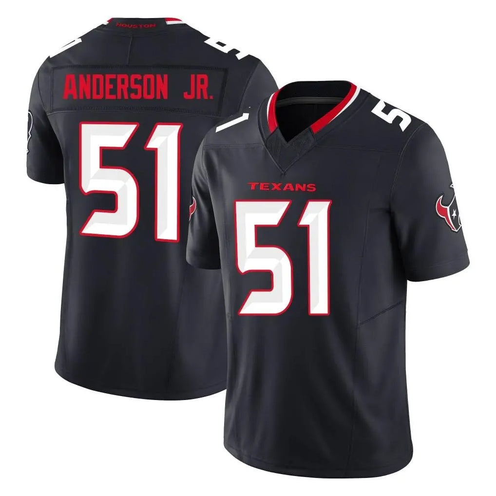 H.Texans #51 Will Anderson Jr. Player Navy Limited Alternate Vapor F.U.S.E. Home Game Odoa Stitched Jerseys