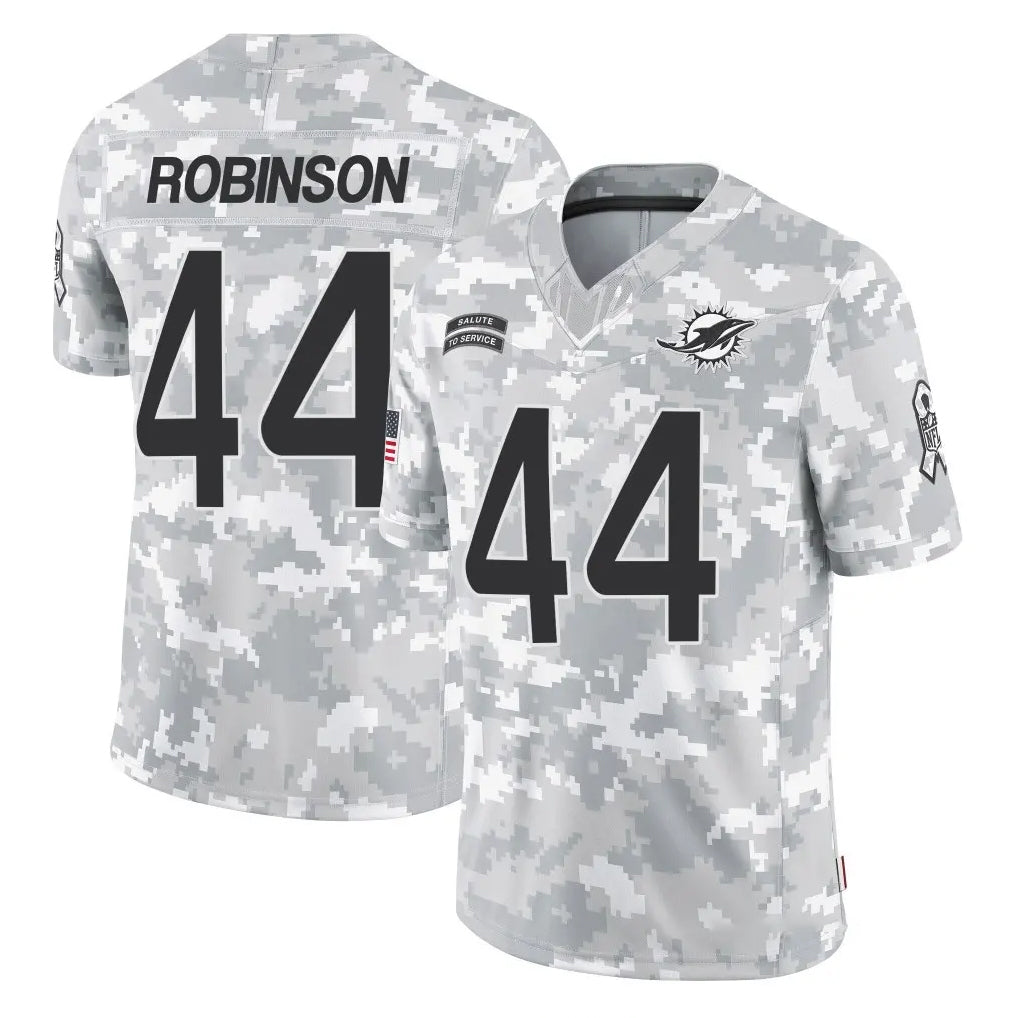 M.Dolphins #44 Chop Robinson Player Arctic Camo Salute To Service Limited Game Odoa Stitched Jerseys