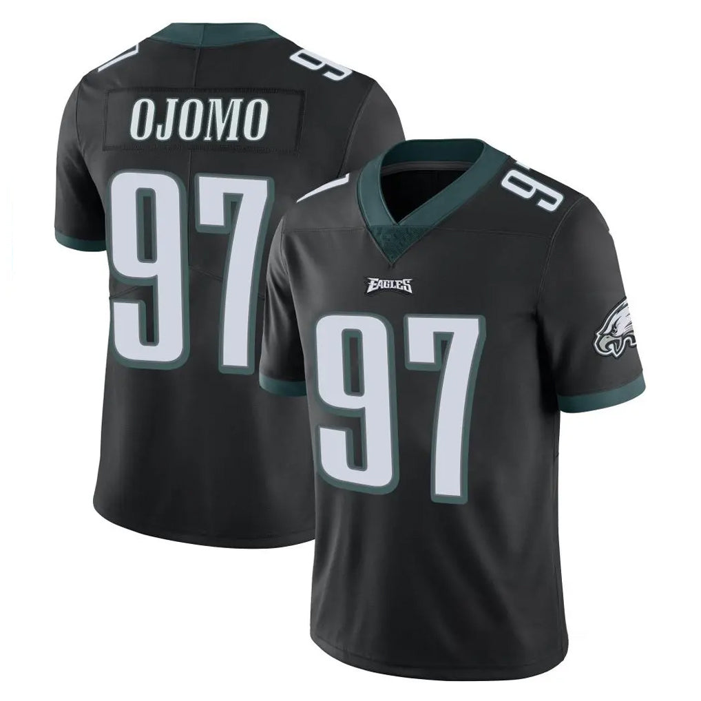 P.Eagles #97 Moro Ojomo Player Black Limited Vapor Untouchable Home Game Odoa Stitched Jerseys
