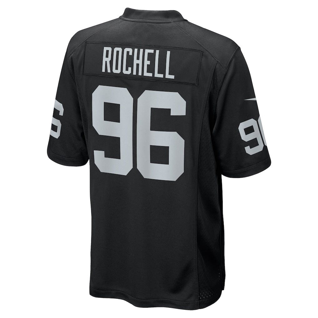 Odoa LV.Raiders #96 Isaac Rochell Black Team Game Jersey