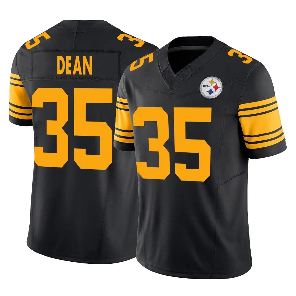 P.Steelers #35 Jamel Dean Player Black Limited 2nd Alternate Vapor F.U.S.E. Home Game Odoa Stitched Jerseys