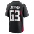A.Falcons #63 Chris Lindstrom Player Black Home Game Odoa Stitched Jerseys