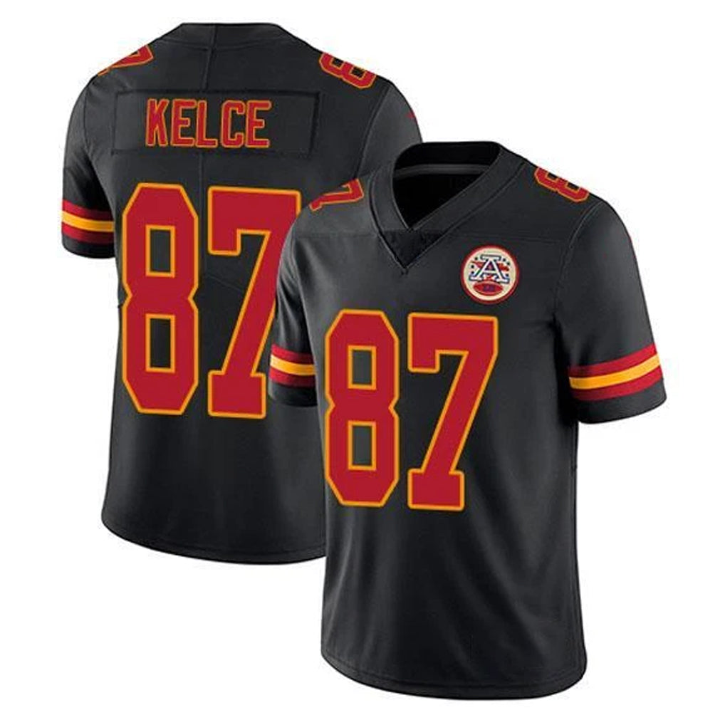 KC.Chiefs #87 Travis Kelce Player Black Limited Vapor Untouchable Home Game Odoa Stitched Jerseys
