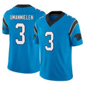 C.Panthers #3 Princely Umanmielen Player Blue Vapor F.U.S.E. Limited Home Game Odoa Stitched Jerseys