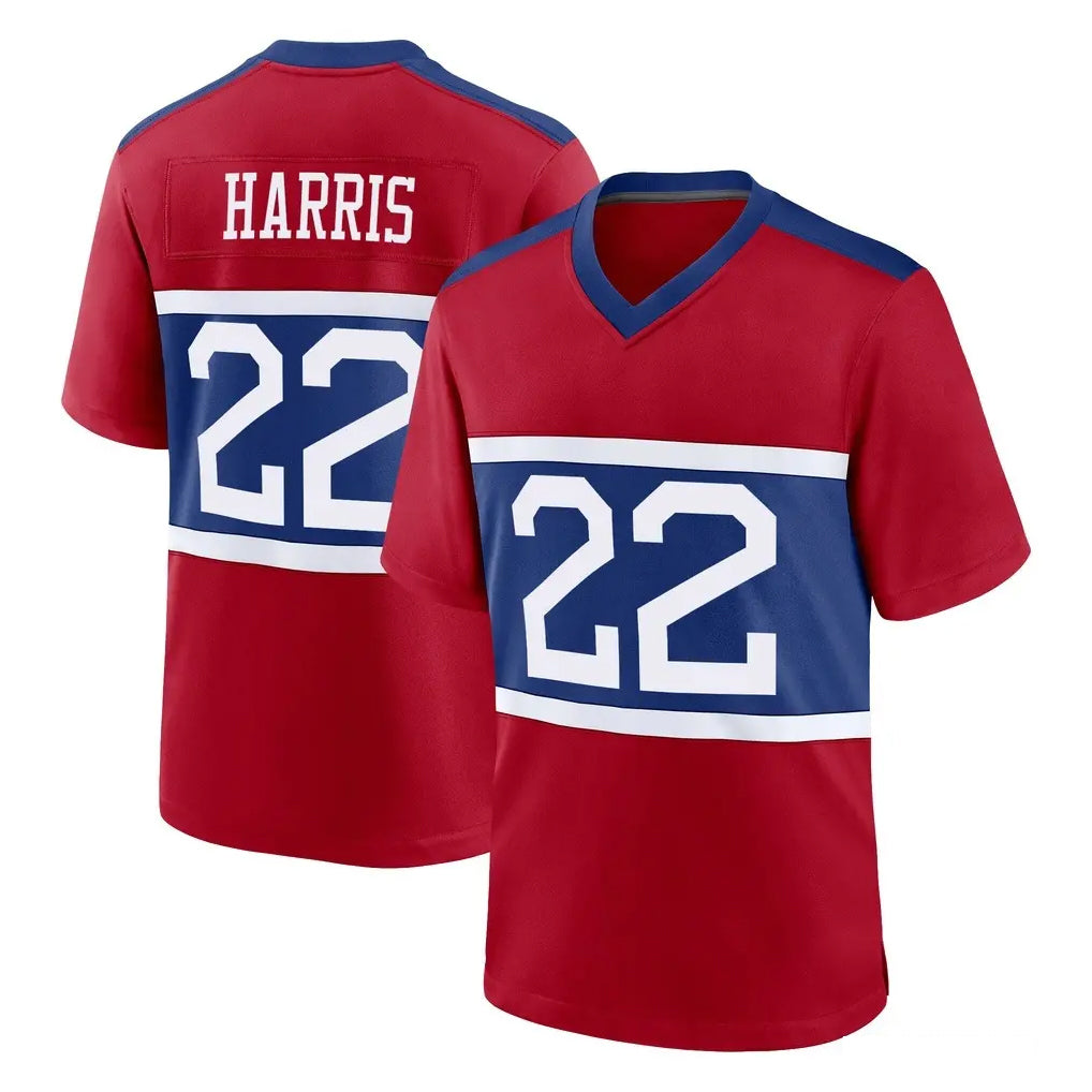 NY.Giants #22 Najee Harris Player Red Century Home Game Odoa Stitched Jerseys