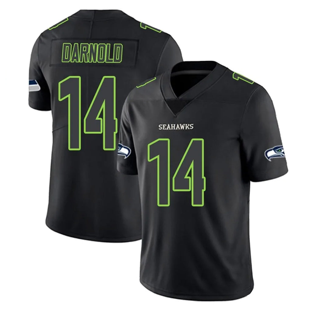 S.Seahawks #14 Sam Darnold Player Black Impact Limited Home Game Odoa Stitched Jerseys