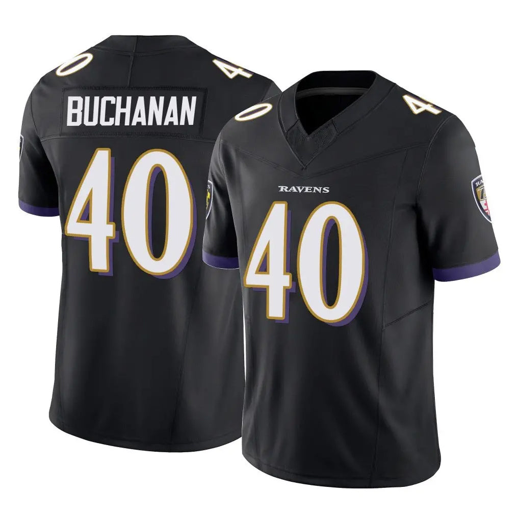 B.Ravens #40 Teddye Buchanan Player Black Vapor F.U.S.E. Limited Odoa Stitched Jerseys