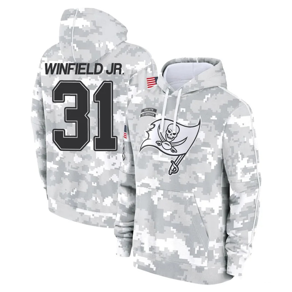TB.Buccaneers #31 Antoine Winfield Jr. Player Arctic Camo Limited Salute to Service Pullover Hoodies Game Odoa Stitched Jerseys