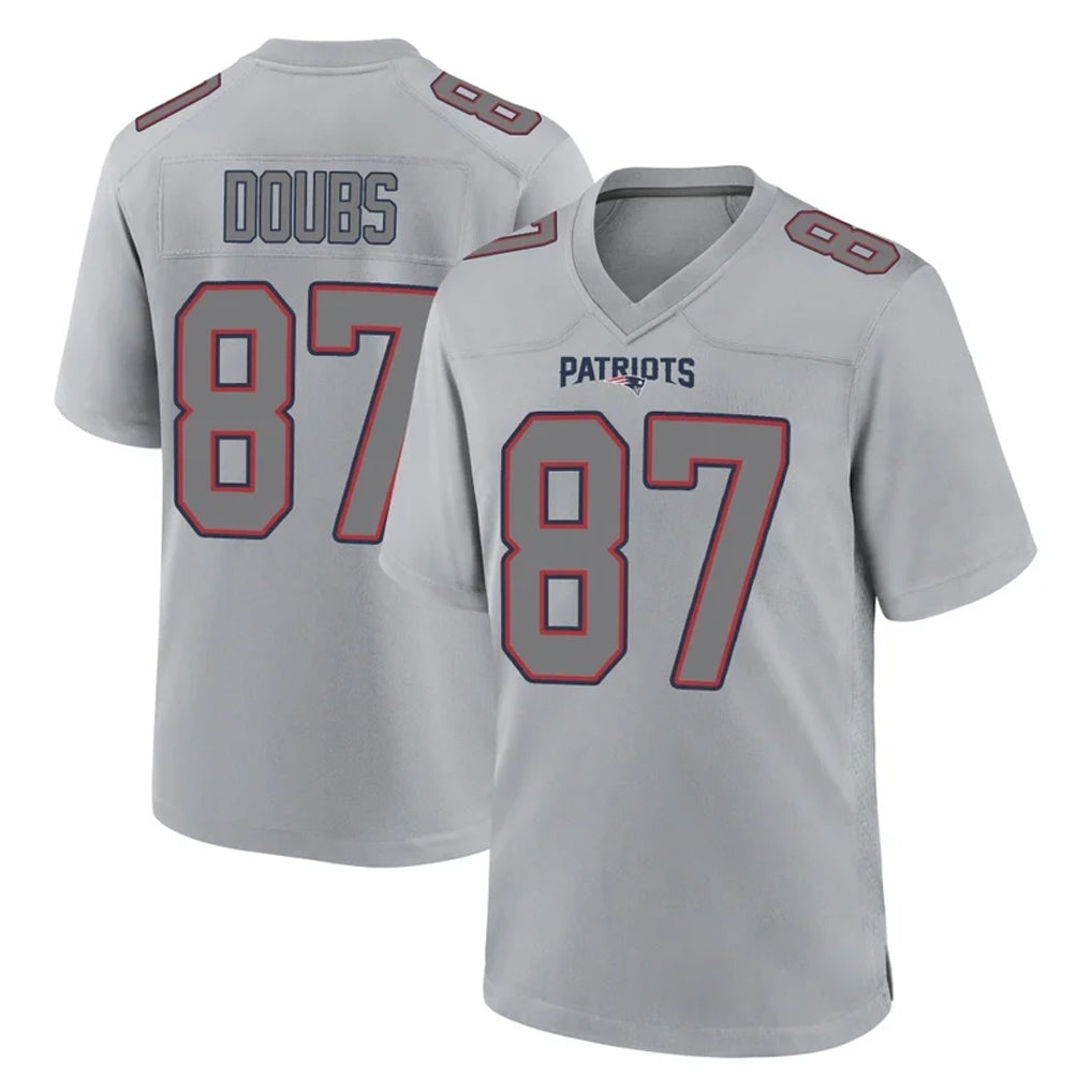 NE.Patriots #87 Romeo Doubs Player Gray Fashion Limited Home Game Odoa Stitched Jerseys