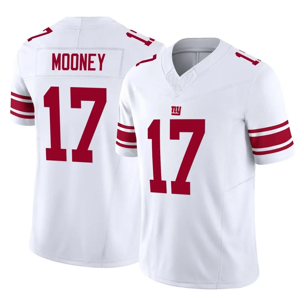 NY.Giants #17 Darnell Mooney Player White Limited Vapor F.U.S.E. Home Game Odoa Stitched Jerseys