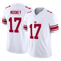NY.Giants #17 Darnell Mooney Player White Limited Vapor F.U.S.E. Home Game Odoa Stitched Jerseys
