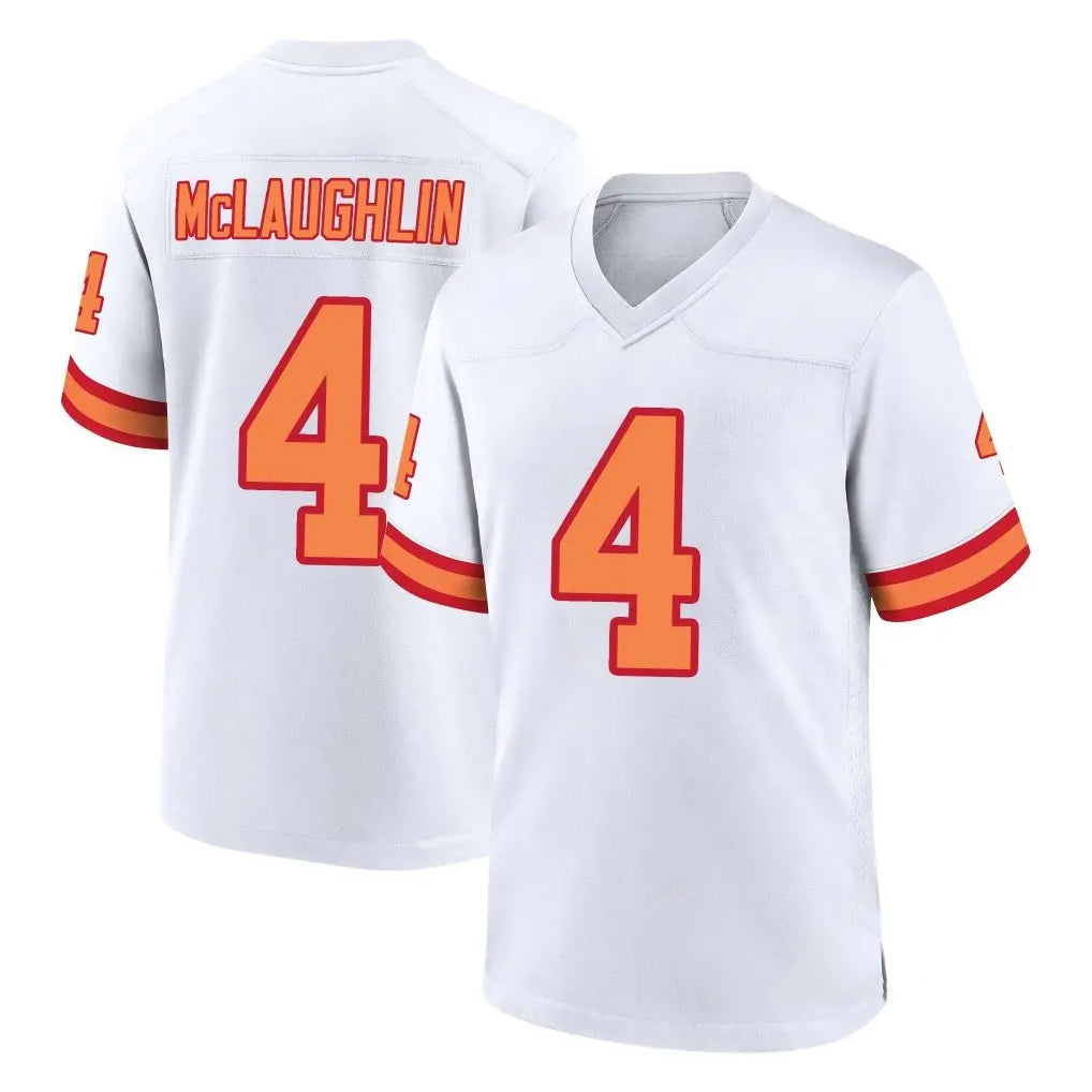 TB.Buccaneers #4 Chase McLaughlin Player White '76 Home Game Odoa Stitched Jerseys