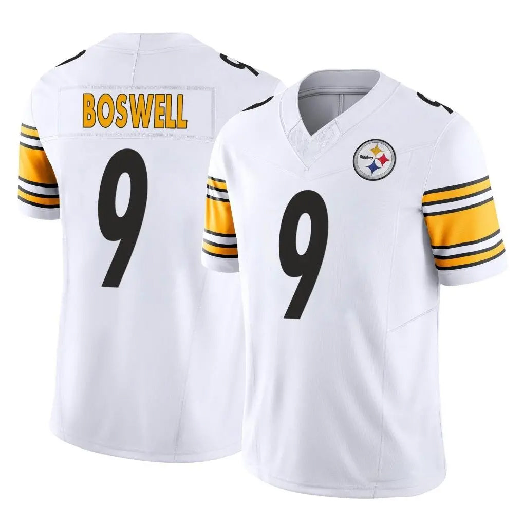 P.Steelers #9 Chris Boswell Player White Limited Vapor F.U.S.E. Home Game Odoa Stitched Jerseys