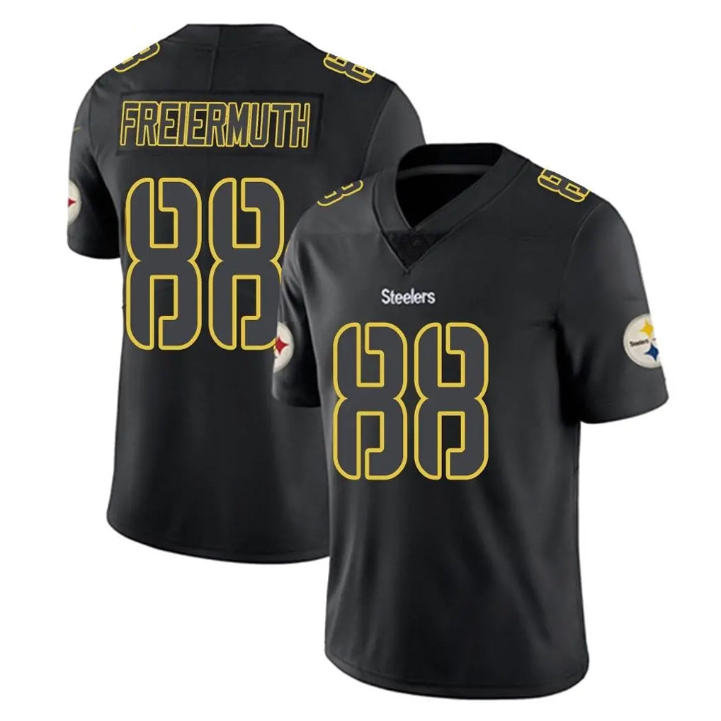 P.Steelers #88 Pat Freiermuth Player Black Impact Limited Home Game Odoa Stitched Jerseys