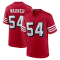 SF.49ers #54 Fred Warner Player Red Limited Alternate Home Game Odoa Stitched Jerseys